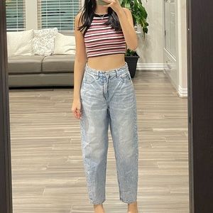 american eagle mom jeans